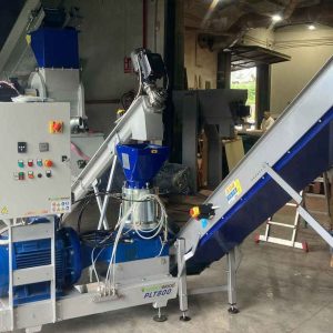 Montaje Planta de Peletizado, fabricación pelet en carpintería de Málaga