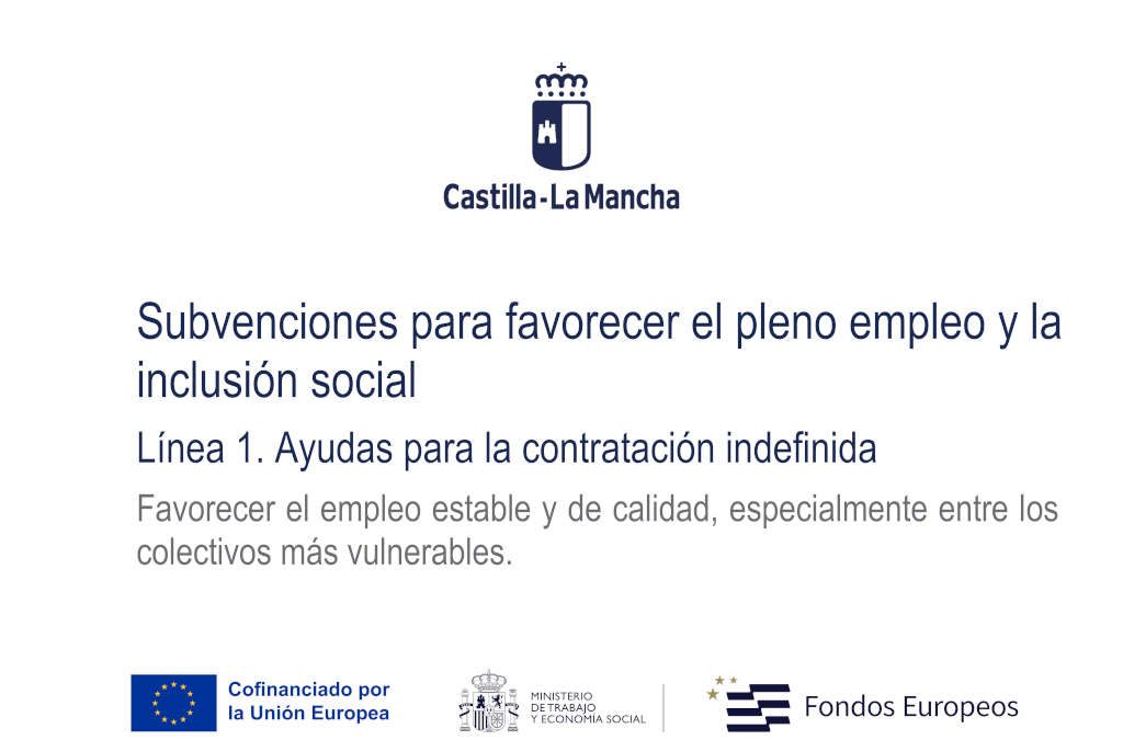 Ecofricalia recibe la ayuda “Línea 1. Ayudas para la contratación indefinida” de la JCCM