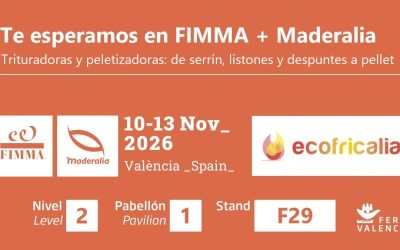 Ecofricalia en FIMMA + Maderalia 2026: visítanos en el stand F29